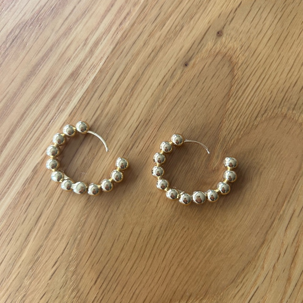 Baublebar gold hoop earrings